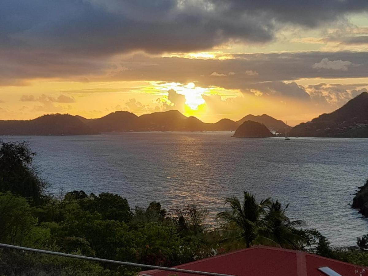 Ti Kaz Anoli Vue Epoustouflante Sur La Baie Villa Terre-de-Bas Buitenkant foto