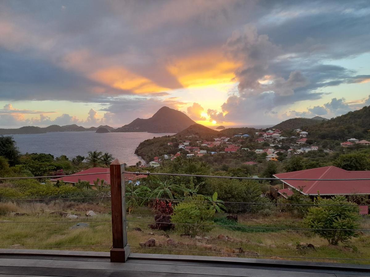 Ti Kaz Anoli Vue Epoustouflante Sur La Baie Villa Terre-de-Bas Buitenkant foto